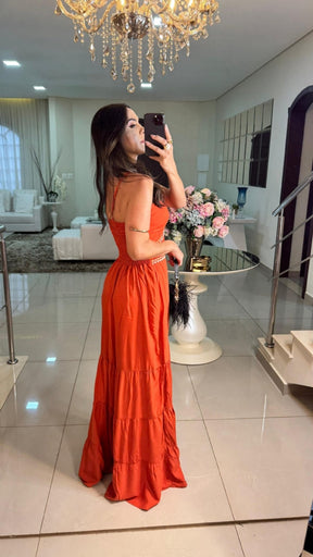 Vestido Vilma Terracota