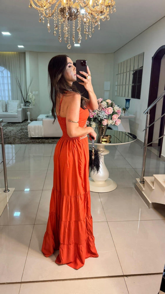 Vestido Vilma Terracota