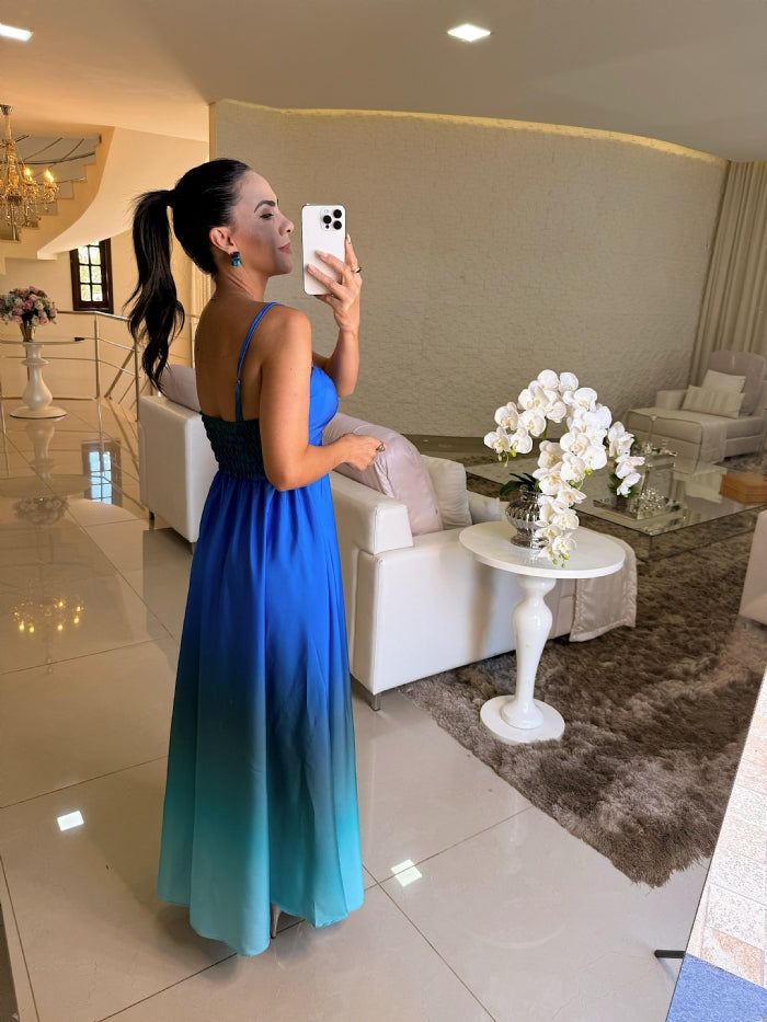 Vestido Francine Azul Bic