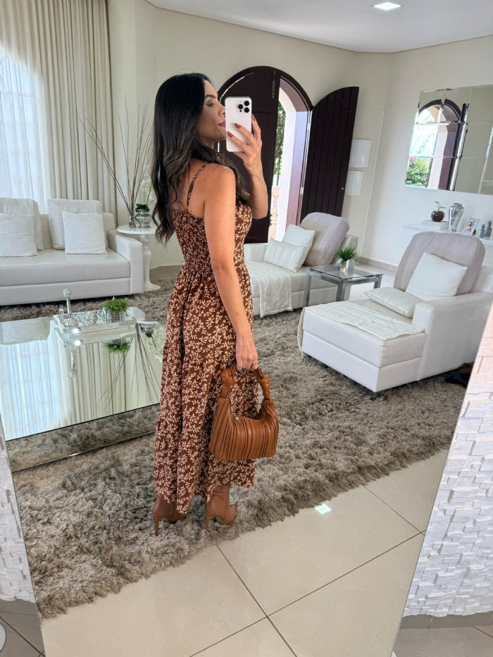 Vestido Gabriela Marrom