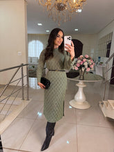 Vestido Ana Tricô + Cinto Midi